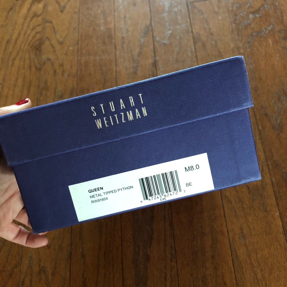 Stuart Weitzman Queen Metal Tipped Python Pumps, 8 - image 6